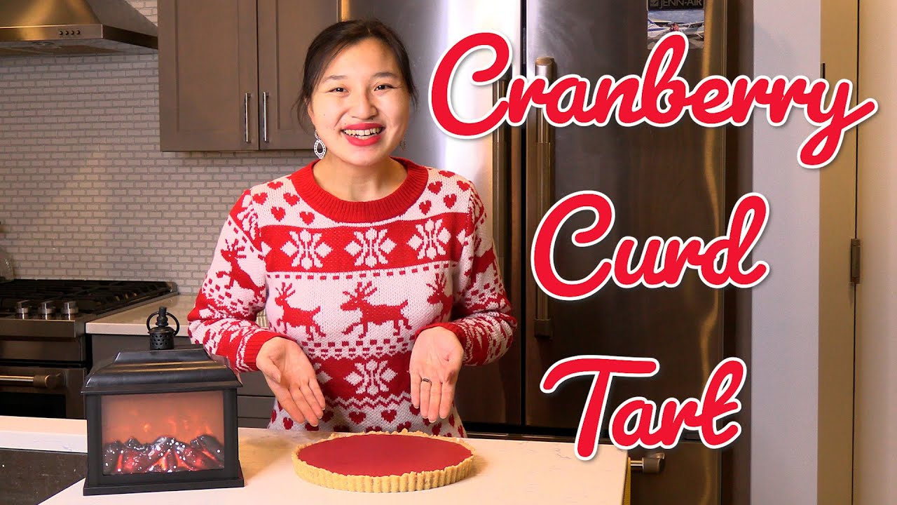 Cranberry Curd Tart | Bright, Festive & Perfect for Christmas!