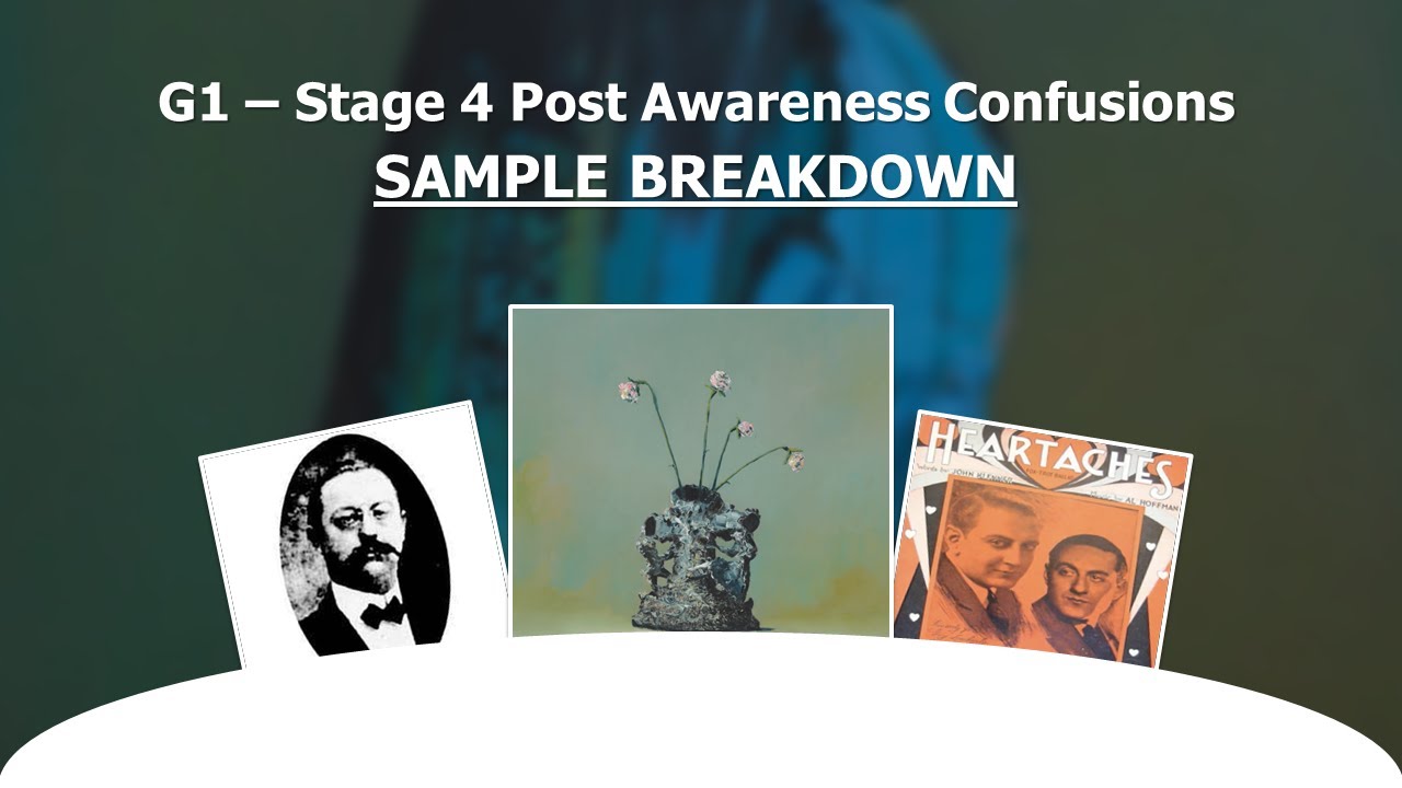 G1 - Stage 4 Post Awareness Confusions (Sample Breakdown)