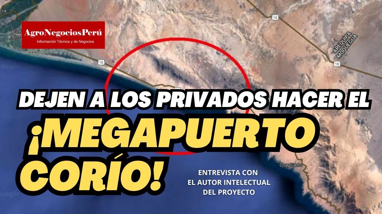 Mega Puerto Corío: Autoridades GORE Arequipa lo frustraron por décadas, denuncia autor del proyecto