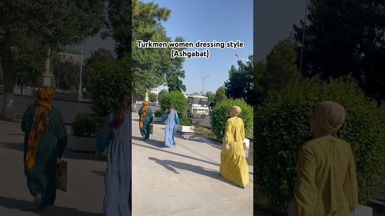 Turkmen women dressing style (Ashgabat)