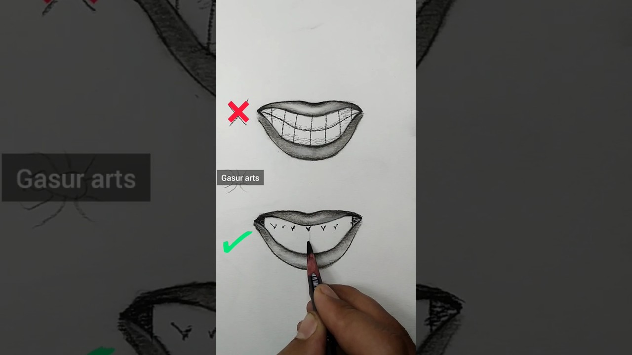 How to draw teeth | teeth Drawing #drawing #art