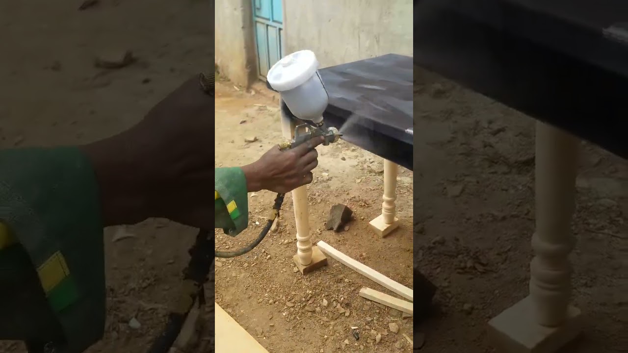 Paint application using an air compressor