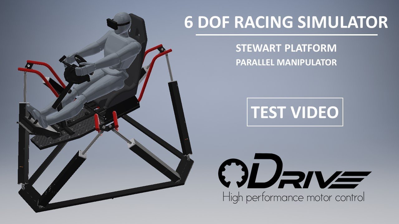 Test Video | DIY 6 DOF Racing/Motion Simulator 🏁 | ODrive