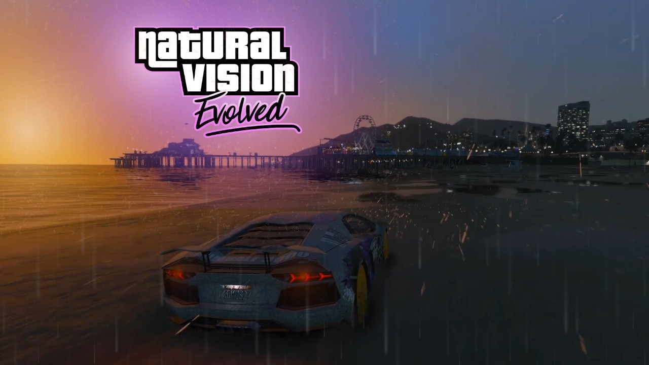 Ultra Realistic GTA 5 🚗 Ferrari & Lambo in Natural Vision Evolved