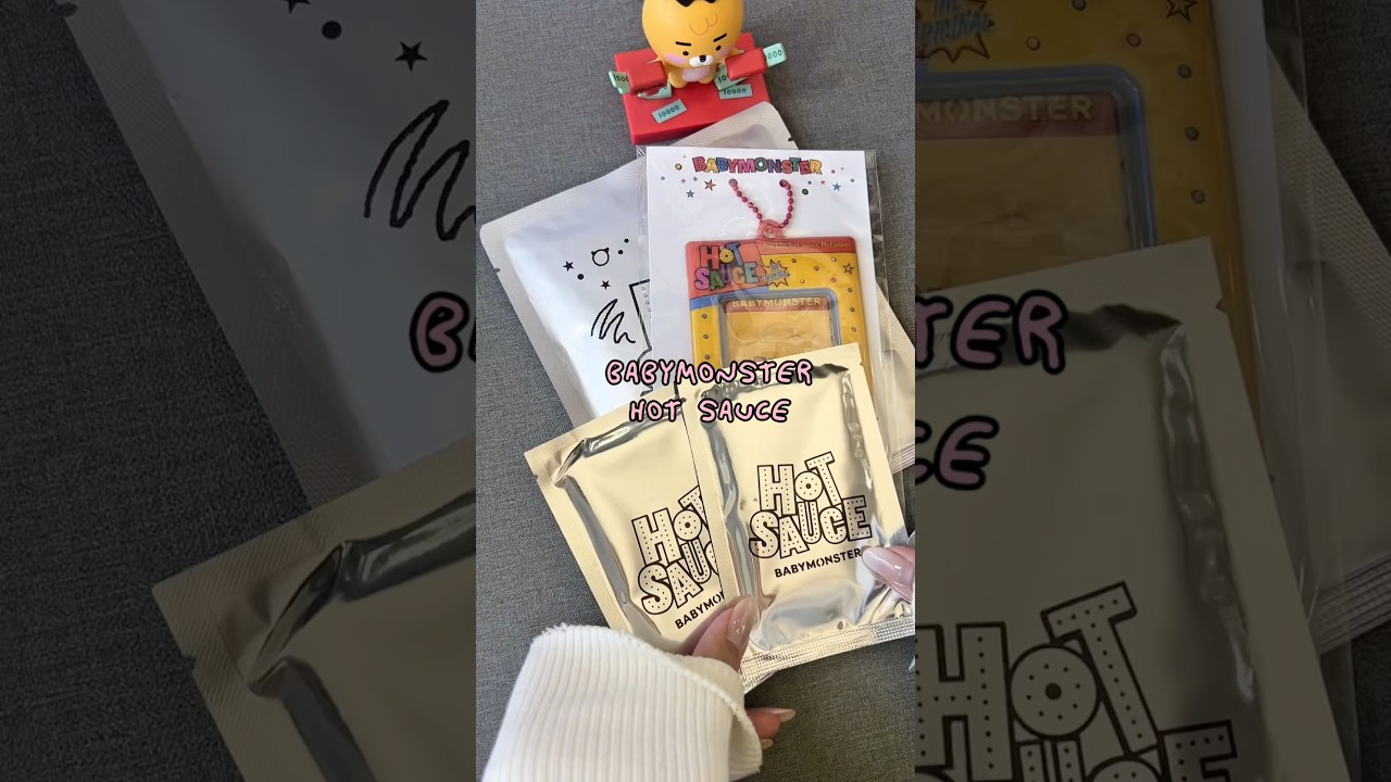 BABYMONSTER HOT SAUCE Random Pin Trading Card Pack and Photocard Holder Unboxing #babymonster #kpop