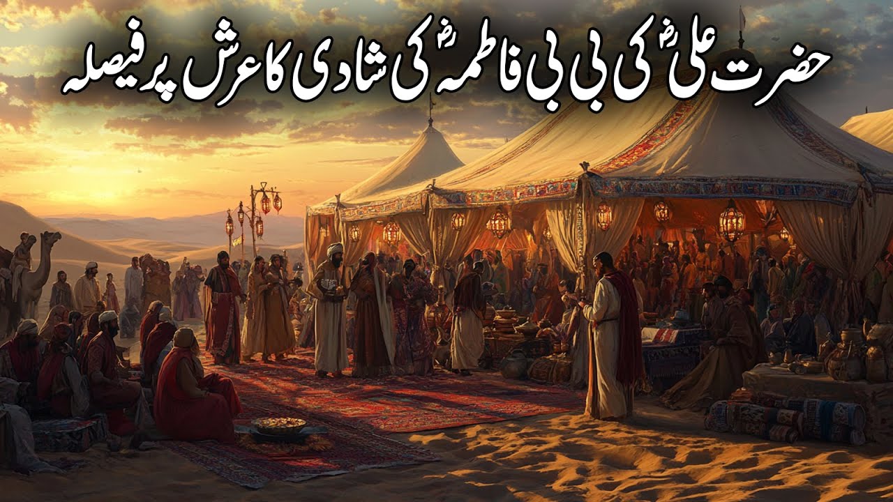 Hazrat Ali Aor Hazrat Fatima Ki Shadi Arsh Par Faisla | Hazrat Ali Quotes | Islamic Studio