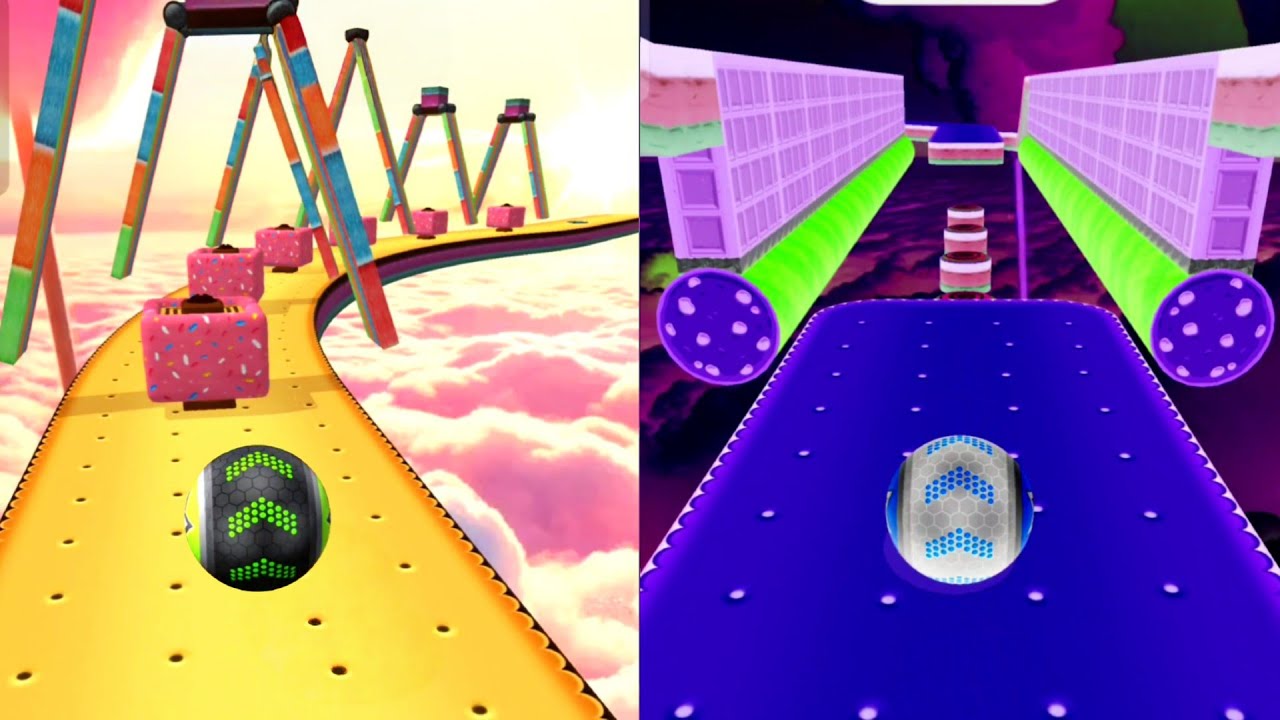 Reverse Night Mode Speedrun vs Normal &ndash; Going Balls ELITE Run! #Gaming #Ball