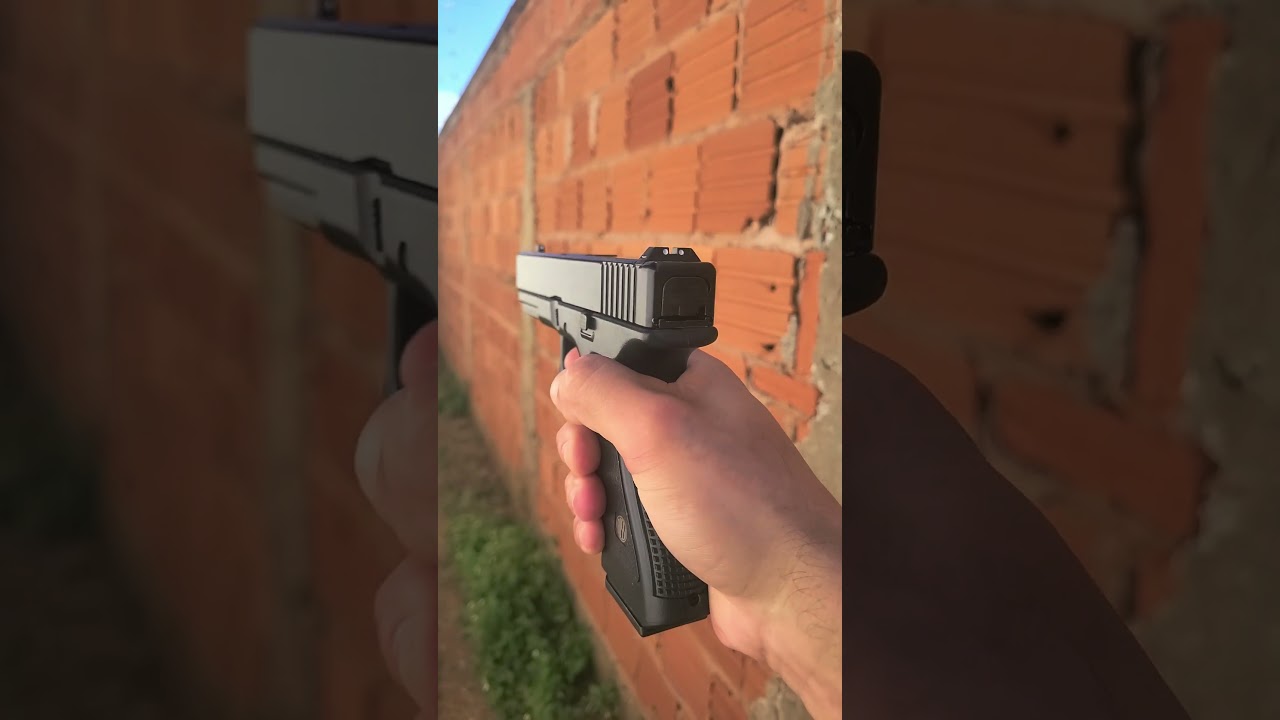 Glock GBB V17 ROSSI. Teste 07 disparos #airsoft #glock #rossi #Gun #Sniper #manuten&ccedil;ao