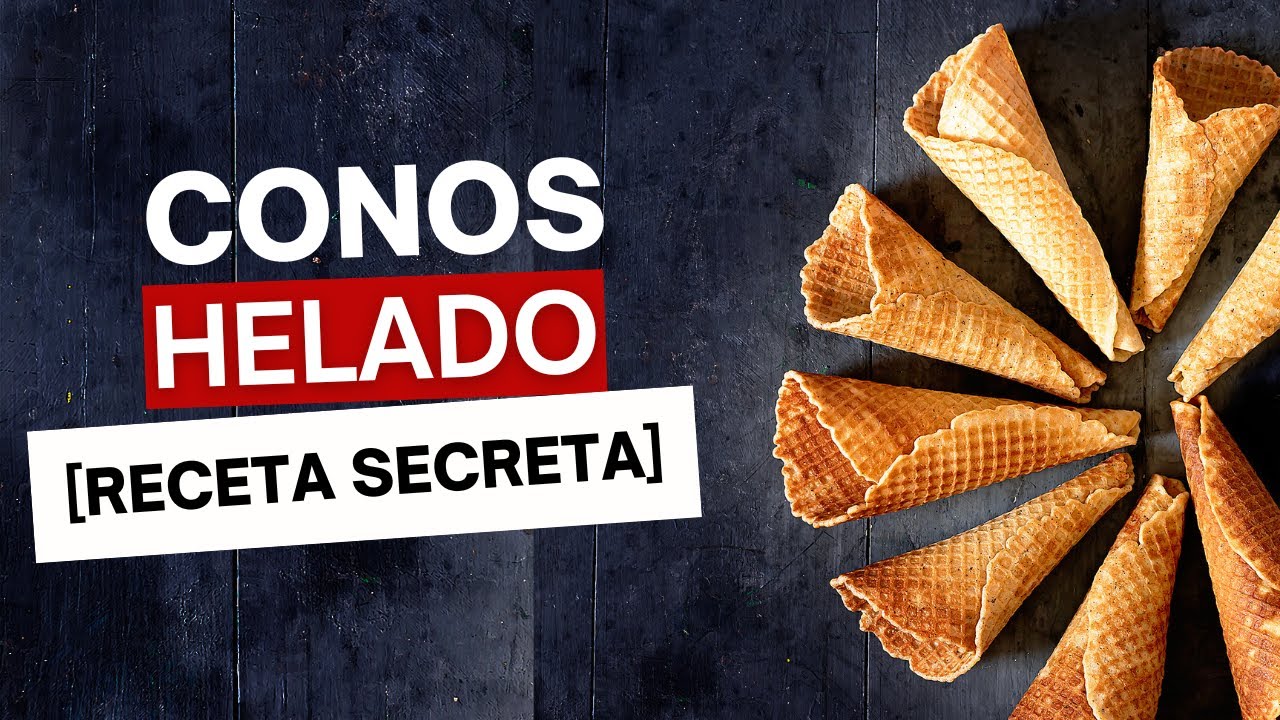 Conos / Cucuruchos caseros para helados &iexcl;Extra crujientes! Y con sabor a aut&eacute;ntica Galleta Barquillo