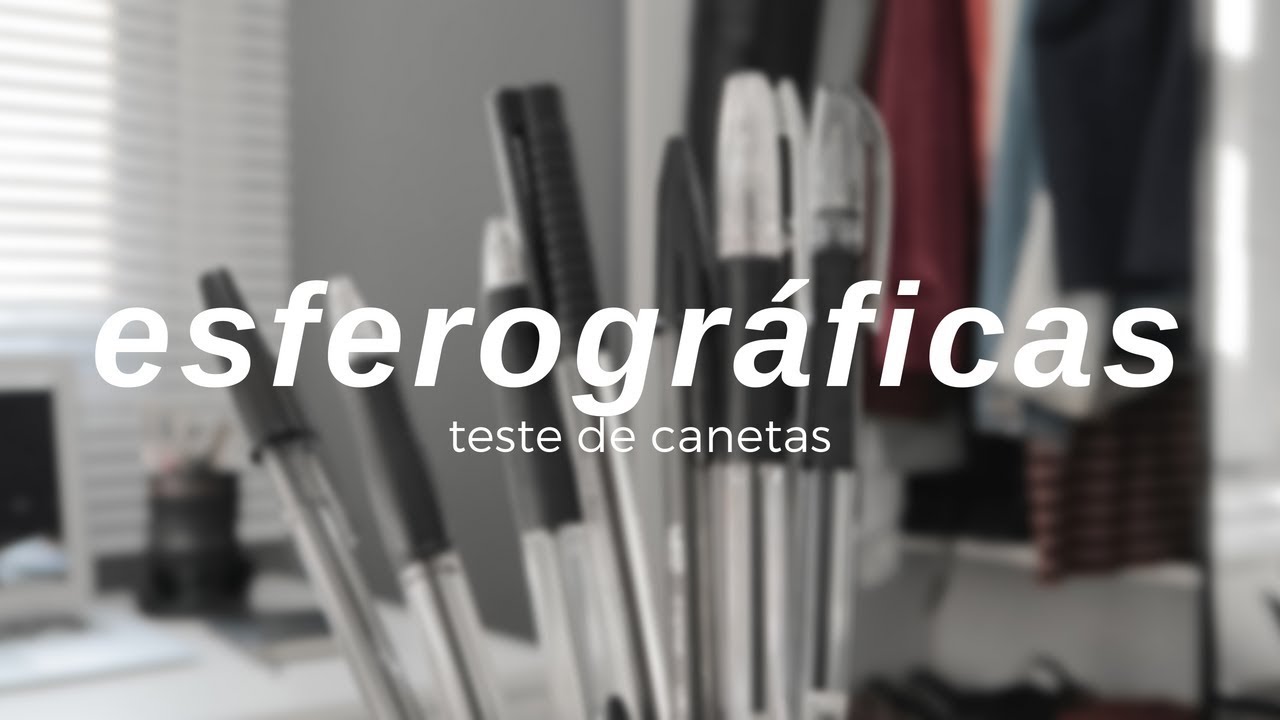 testando canetas esferográficas.