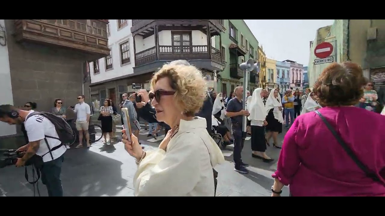 Las Palmas de Gran Canaria,  SEMANA SANTA, Procesión de Las Mantillas. 7 de abril 2023