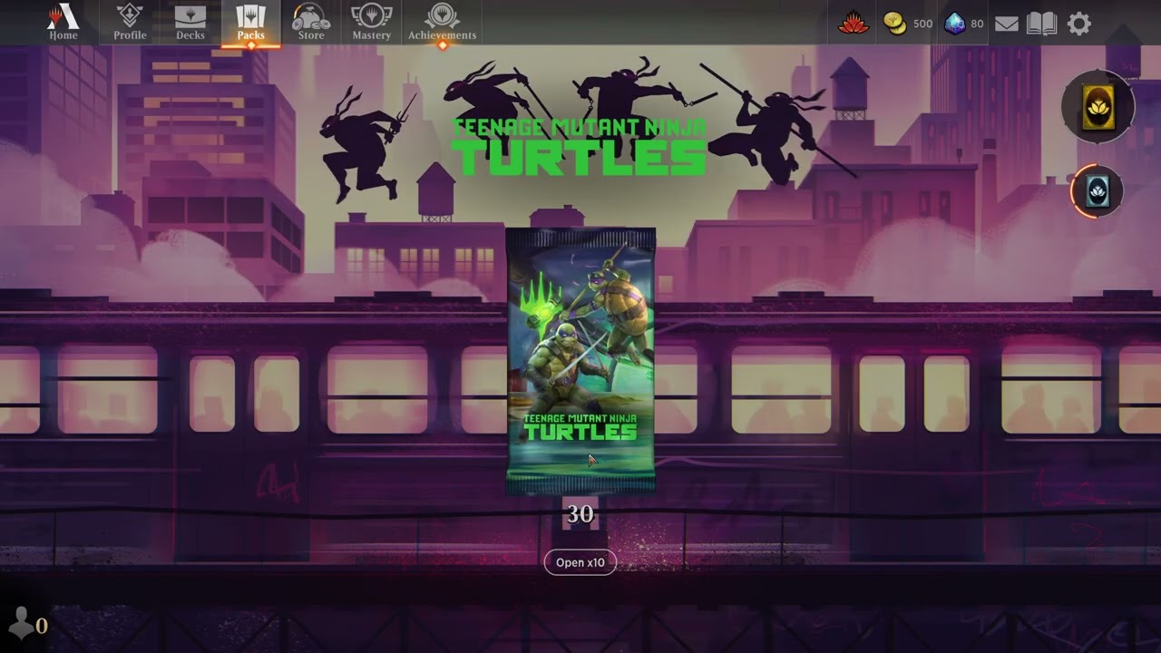 Magic The Gathering Arena Teenage Mutans Ninja Turtles Pack Openings