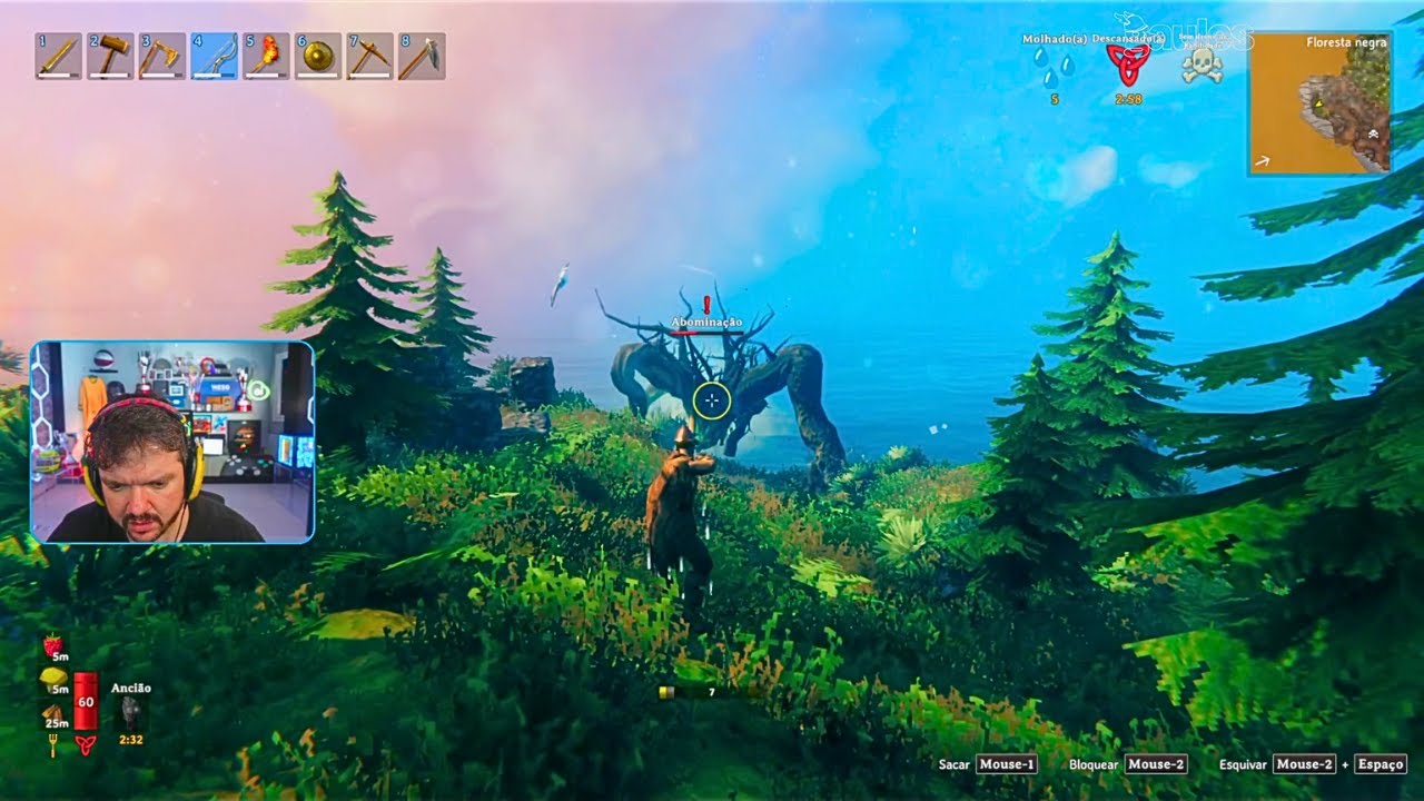 GAULES, LIMINHA, BT0 E AGNELLO JOGANDO VALHEIM (09/09/24) #18