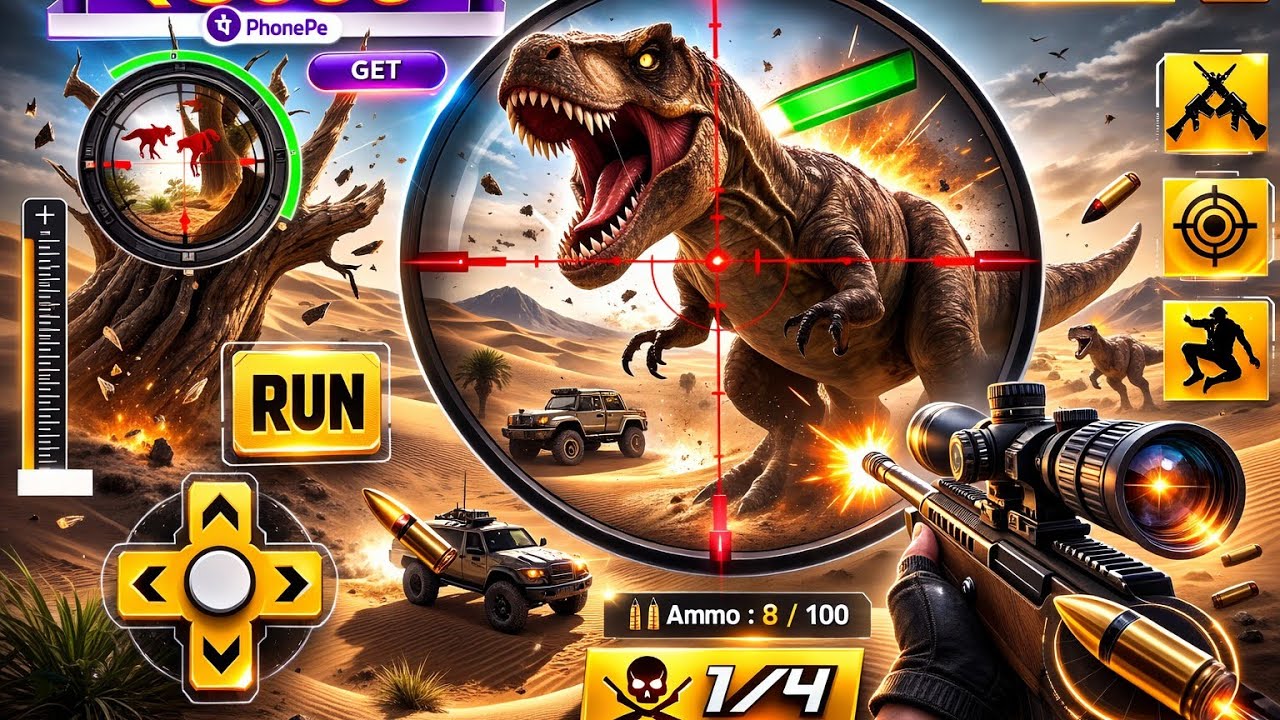Shooting dinosaur 🦕 video game 3D Android (dinosaur 3d android games play video) #gaming 