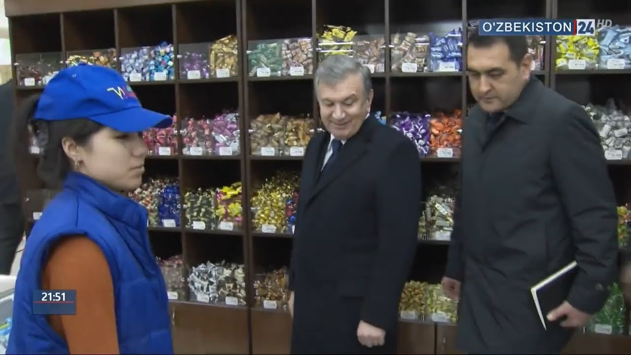 Шавкат Мирзиёев проверил цены в магазине