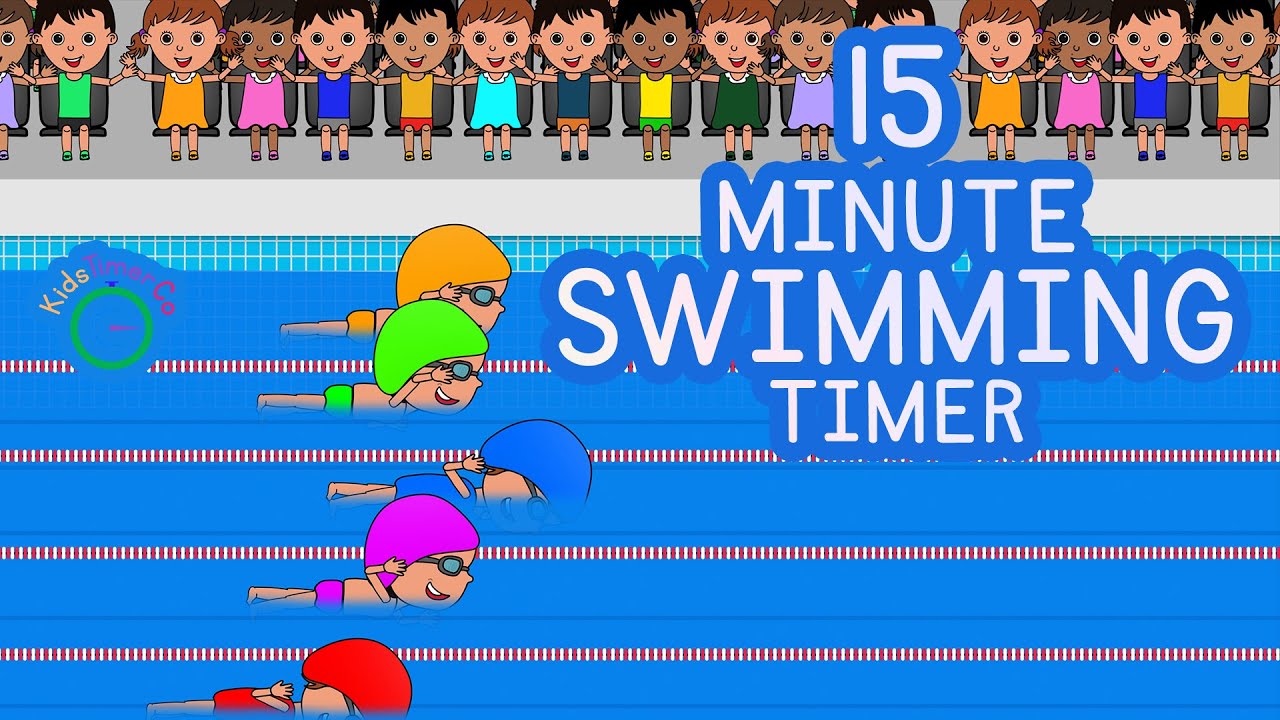 15 Minute Swimming Timer - Kids Visual Timer