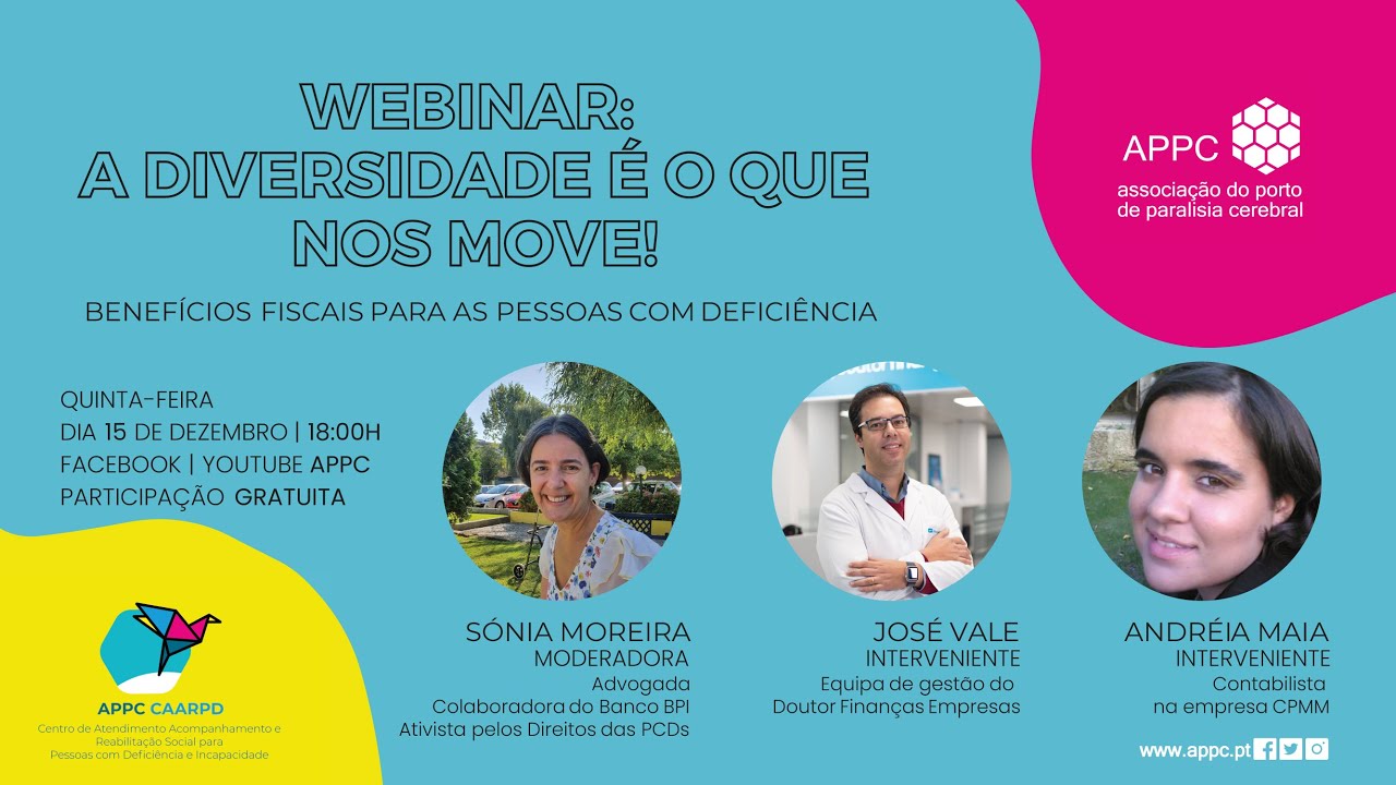 WEBINAR | Benefícios Fiscais para as Pessoas com Deficiência