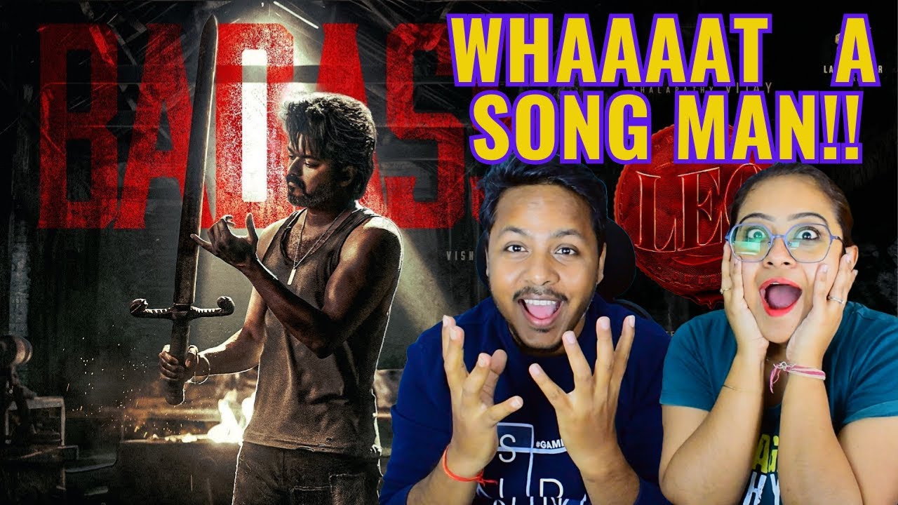 LEO - Badass Lyric REACTION | Thalapathy Vijay | Lokesh Kanagaraj | Anirudh Ravichander