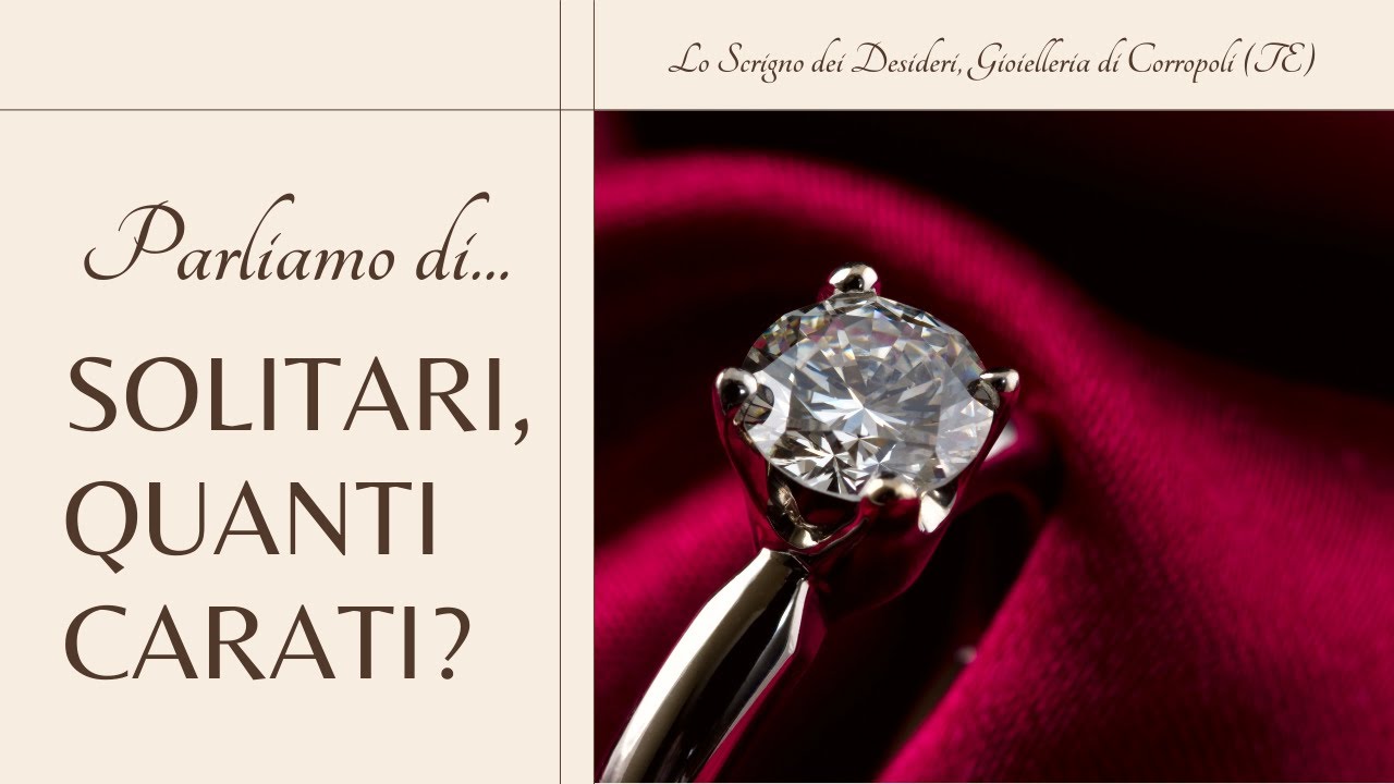 Quanti carati deve essere un solitario?