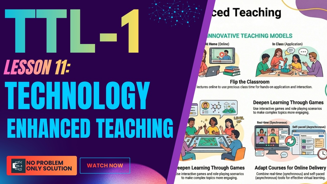 Lesson 11 | Technology-Enhanced Teaching | Tools & Strategies for TTL-I