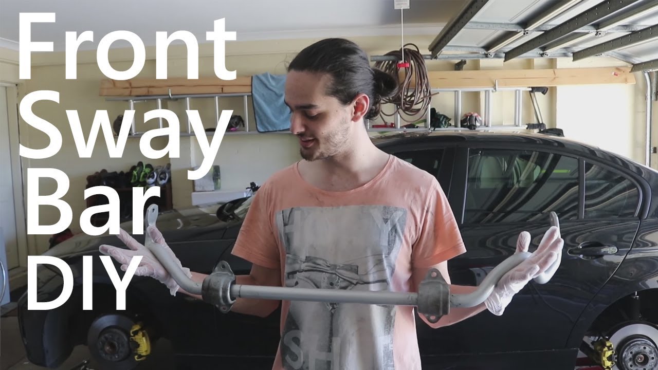 BMW E90 Front Sway Bar Install - Part 1 of 2