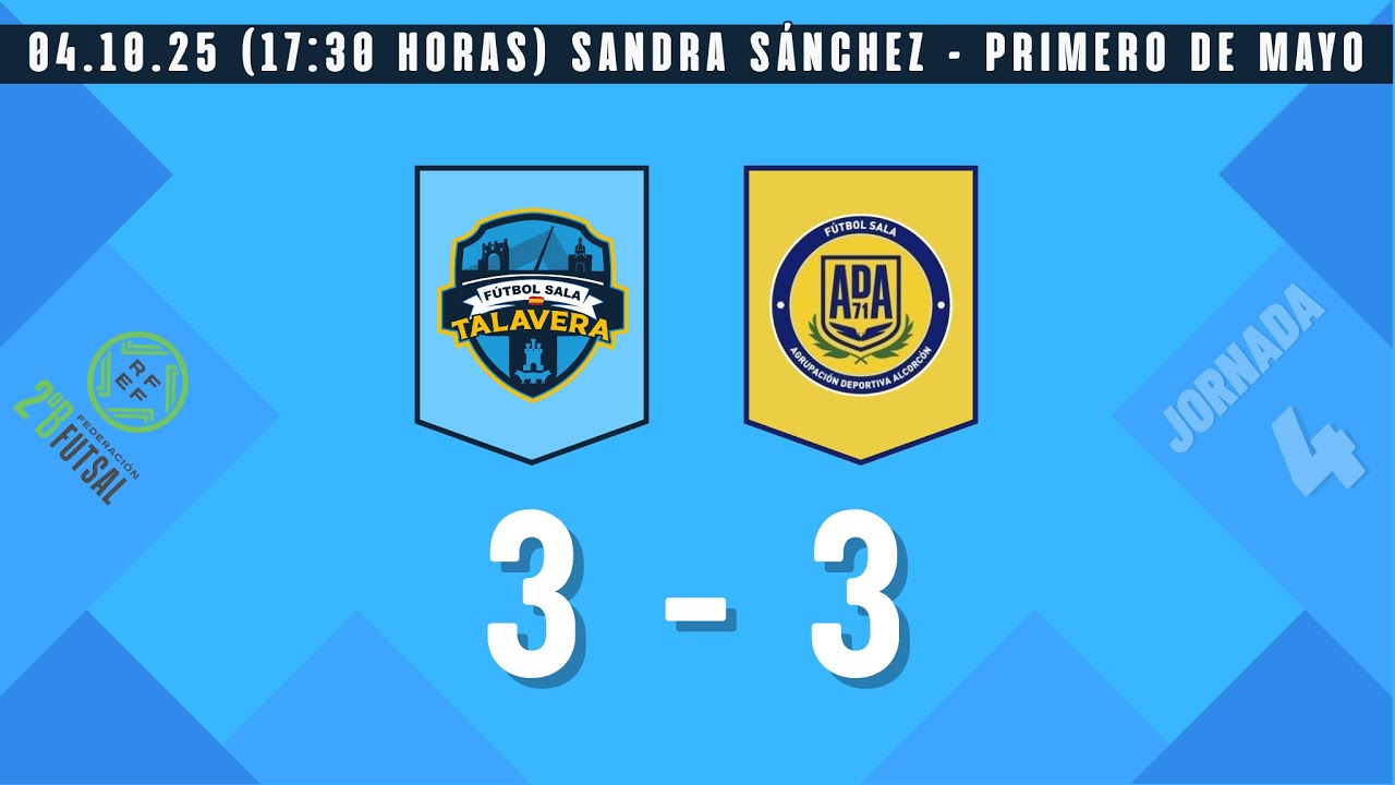 RESUMEN – Aurge Energía FS Talavera – Serbis AD Alcorcón (2ª Div B - Grupo IV – J4 - 25/26)