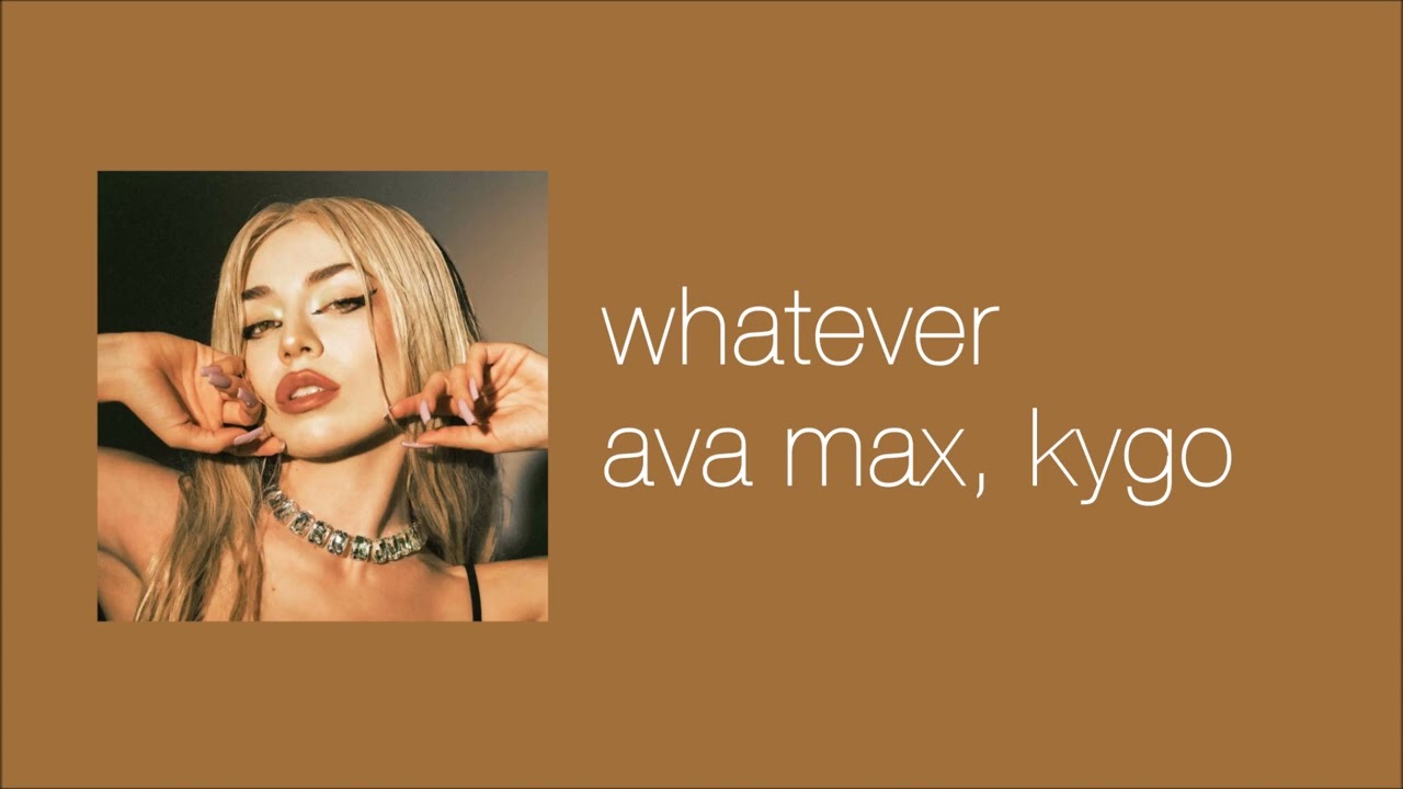 ava max, kygo - whatever (slowed & reverb)