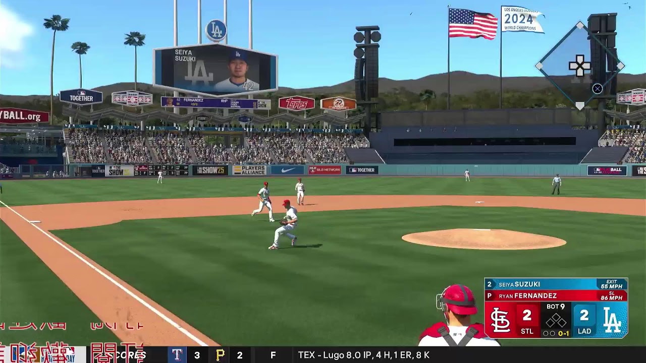 MLB THE SHOW 25 紅雀V.S道奇