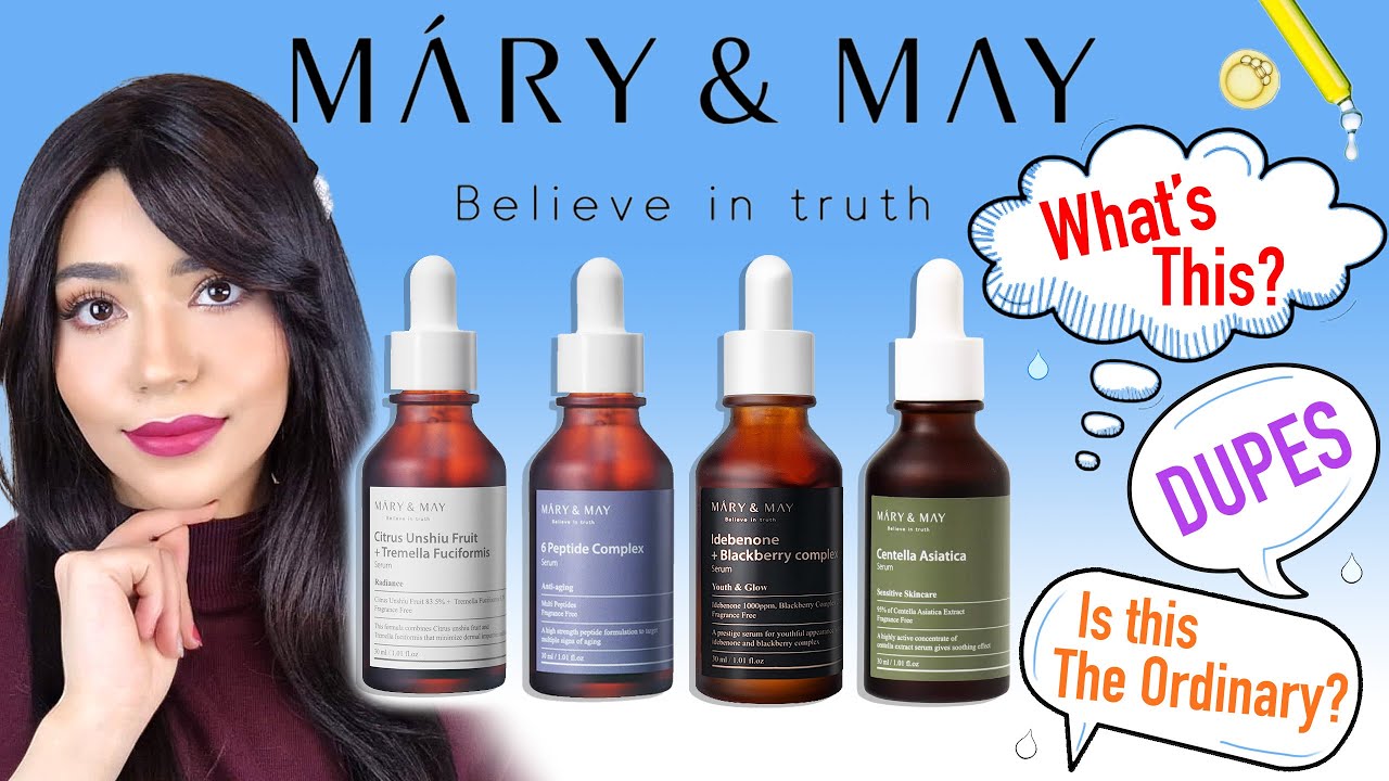 K-Beauty #Skincare Brand: Mary & May - DUPES + #SWATCHES + #REVIEW