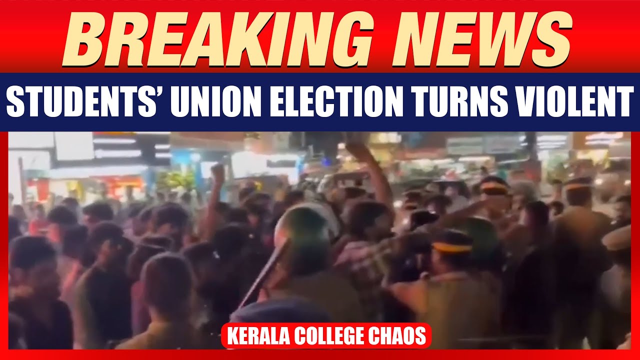 Violence Erupts at Kerala CMS College Students’ Election | SFI vs KSU Clash | News9