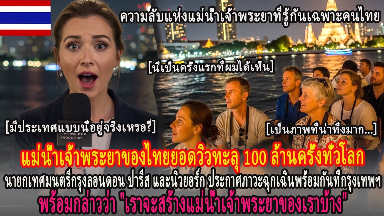 ความลับแห่งแม่น้ำเจ้าพระยาที่รู้กันเฉพาะคนไทย แม่น้ำเจ้าพระยาของไทยยอดวิวทะลุ 100 ล้านครั้งทั่วโลก