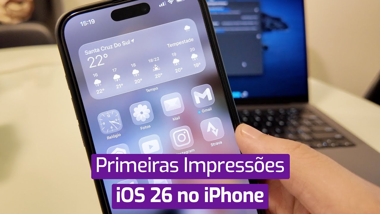 iOS 26 CHEGOU no iPhone: PRIMEIRAS IMPRESSÕES