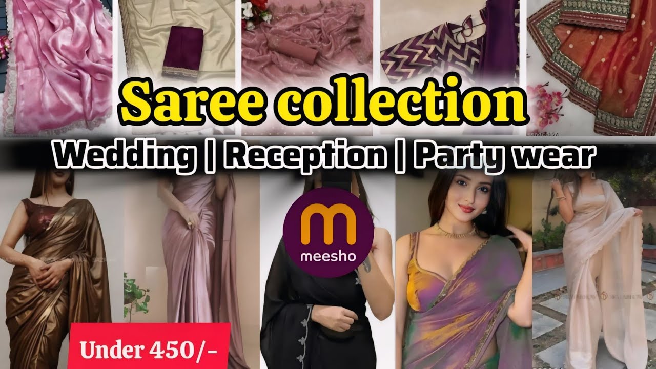 Meesho Saree Collection Under ₹450 😍 | Wedding, Reception & Party Wear Saree Haul 2026 