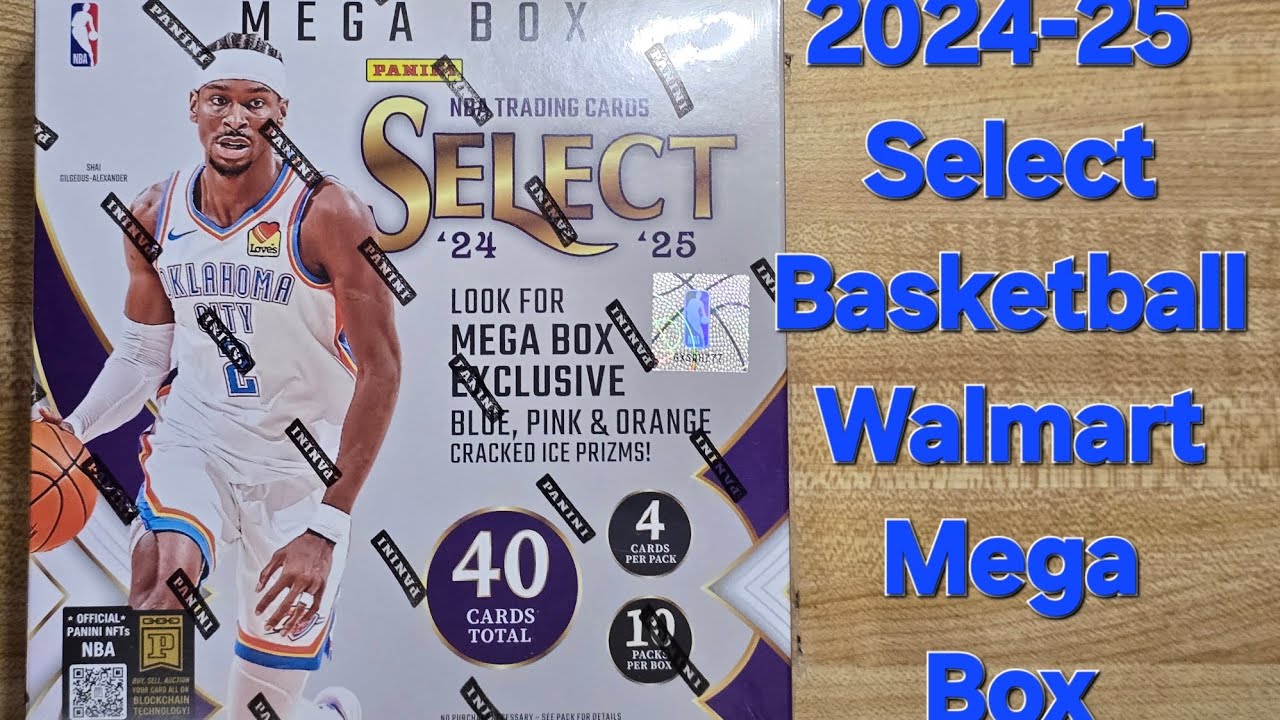 SELECT Basketball Mega Box Walmart Edition.  Any better than the Target Megas? Let's Find Out.