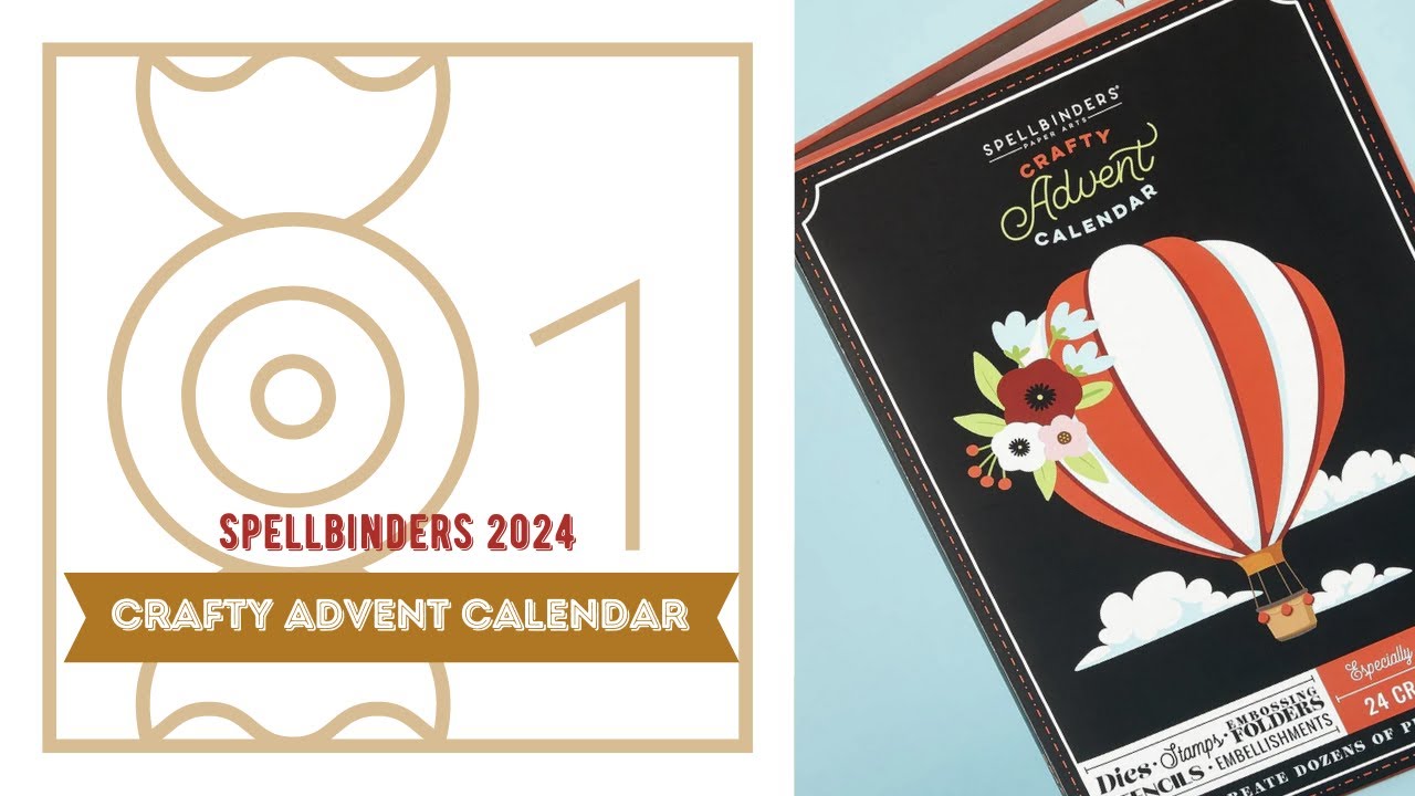 Day 1 Spellbinders 2024 Crafty Advent Calendar with Tunnel Clouds