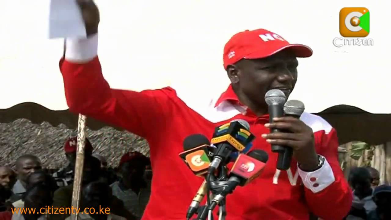 Ruto in Mazeras Mombasa