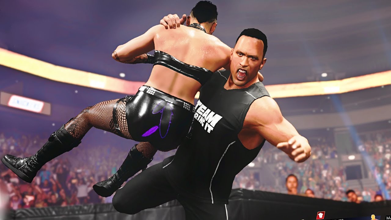 WWE 2k22: Rhea Ripley vs the Rock, intergender wrestling