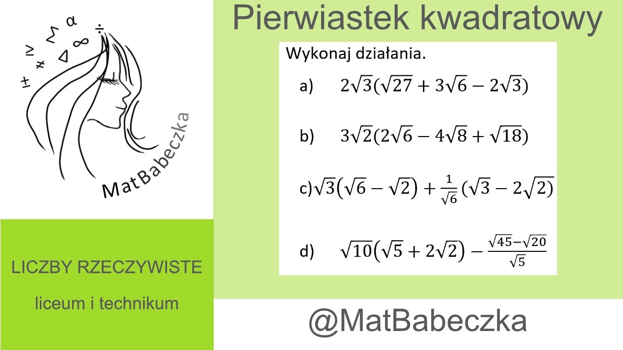 1.5.11 Wykonaj działania. 2√3(√27+3√6-2√3) 3√2(2√6-4√8+√18) √3 (√6-√2)+1/√6(√3-2√(2)) √10 (√5+2√2)-(