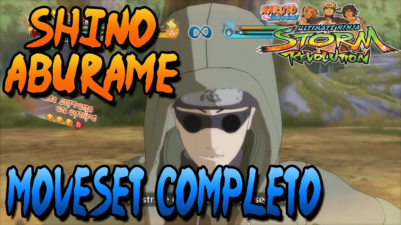 Naruto Storm Revolution: Shino Aburame Moveset Completo