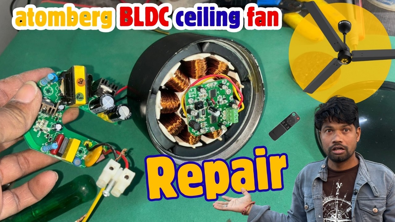 BLDC fan repair | atomberg BLDC ceiling fan repair| BLDC ceiling fan power supply repai