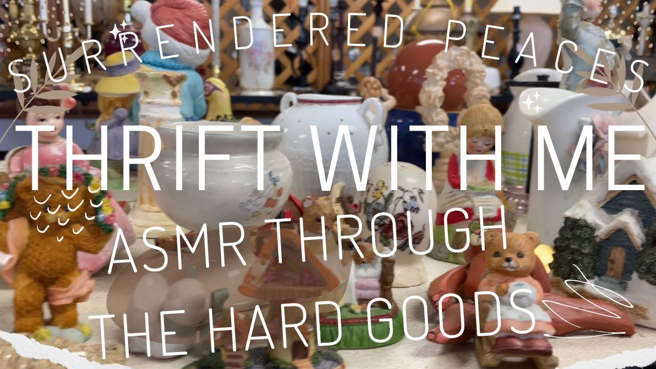 THRIFT WITH ME ASMR shopping trip! No narration & natural background noises thrifting the hard goods