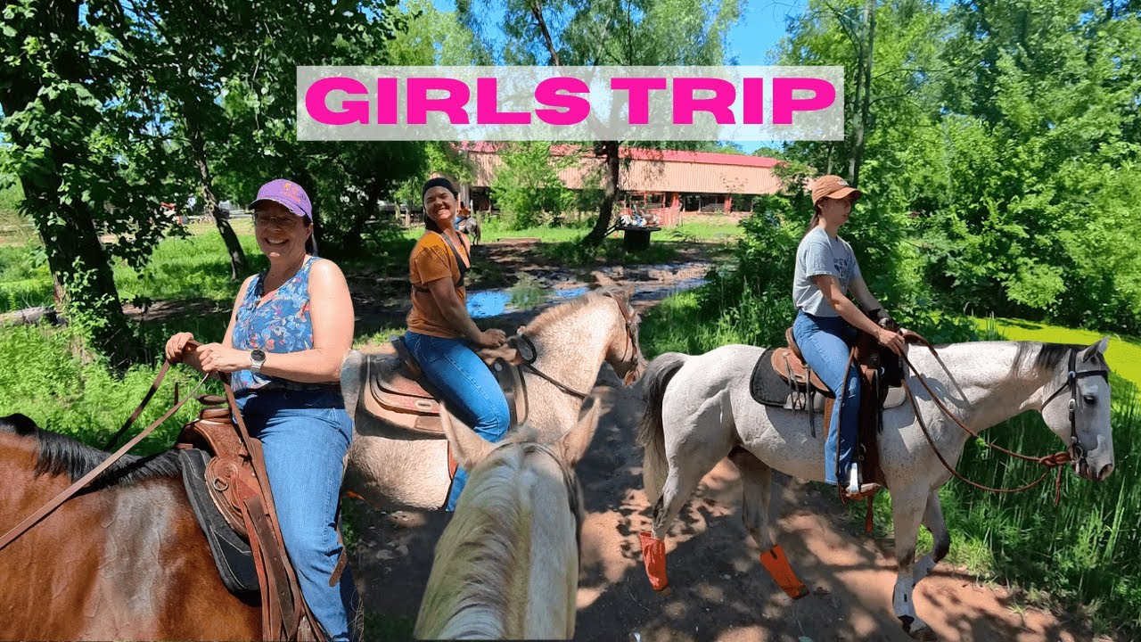 Girls Trip with Our 4 Horses | Arena, Obstacles & Trails!