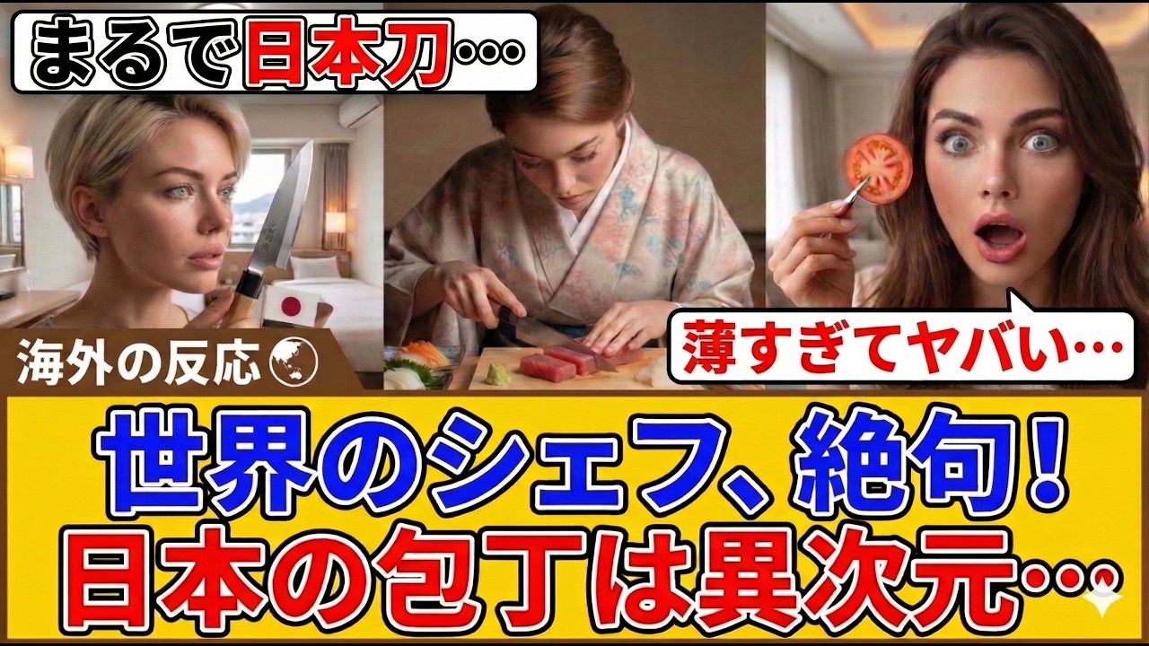海外の料理人が震えた…日本の包丁が“道具”ではなく“芸術”と呼ばれる理由【海外の反応】