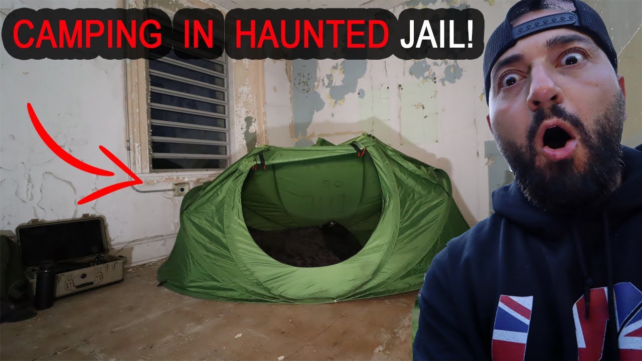 CAMPING IN A HAUNTED JAIL!