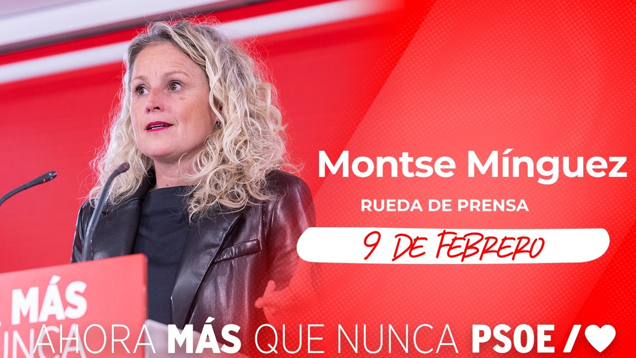 PSOE / Rueda de Prensa de Montse M&iacute;nguez