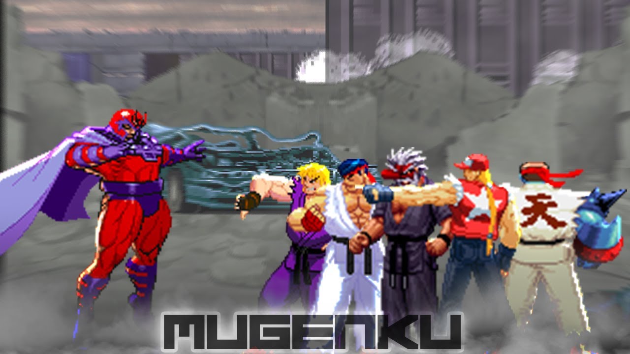 Magneto vs Daigo Ken, Shin Ryu, Mr Karate, Terry Bogard, Cyber Ryu Evil MUGEN Multiverse