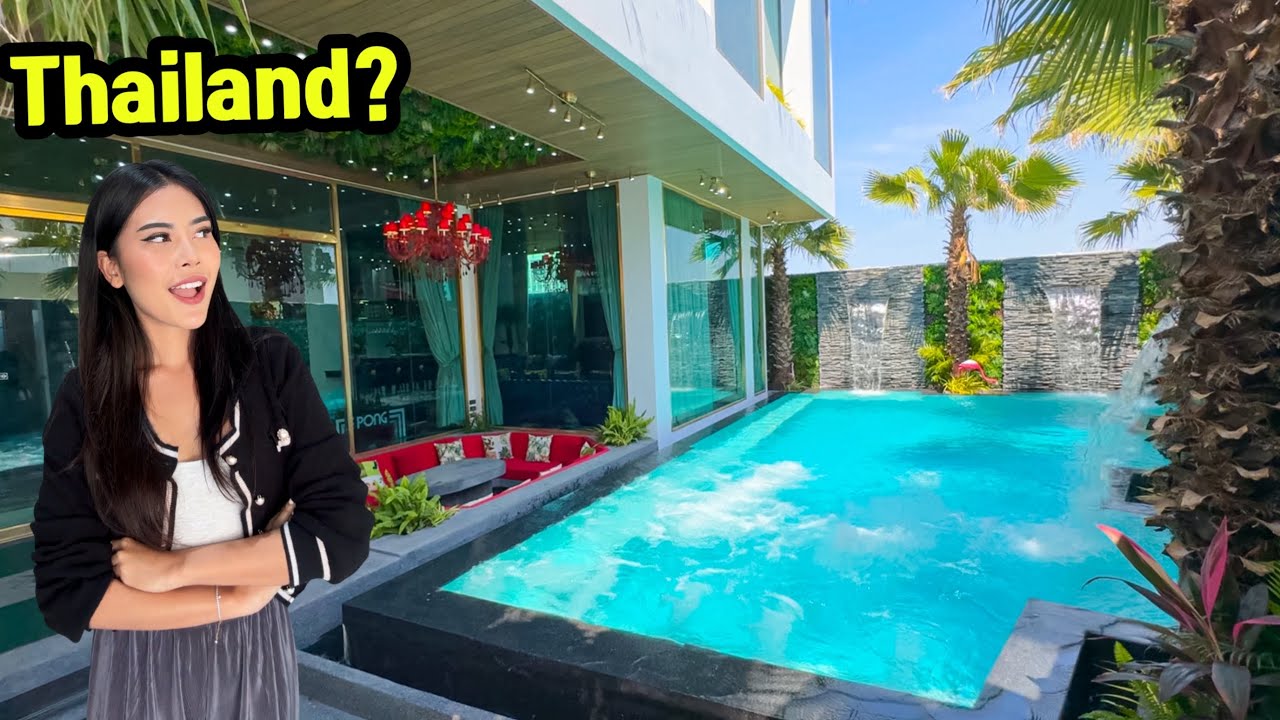This is a Luxurious 3 Story Pool Villa Home in Pattaya, Thailand