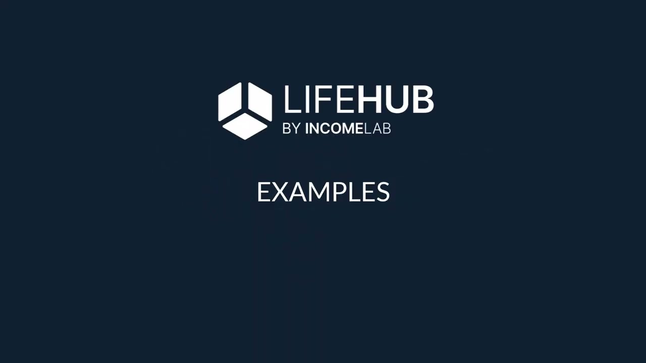 Life Hub New User Video 3 of 3 - Advanced Planning Examples in Life Hub