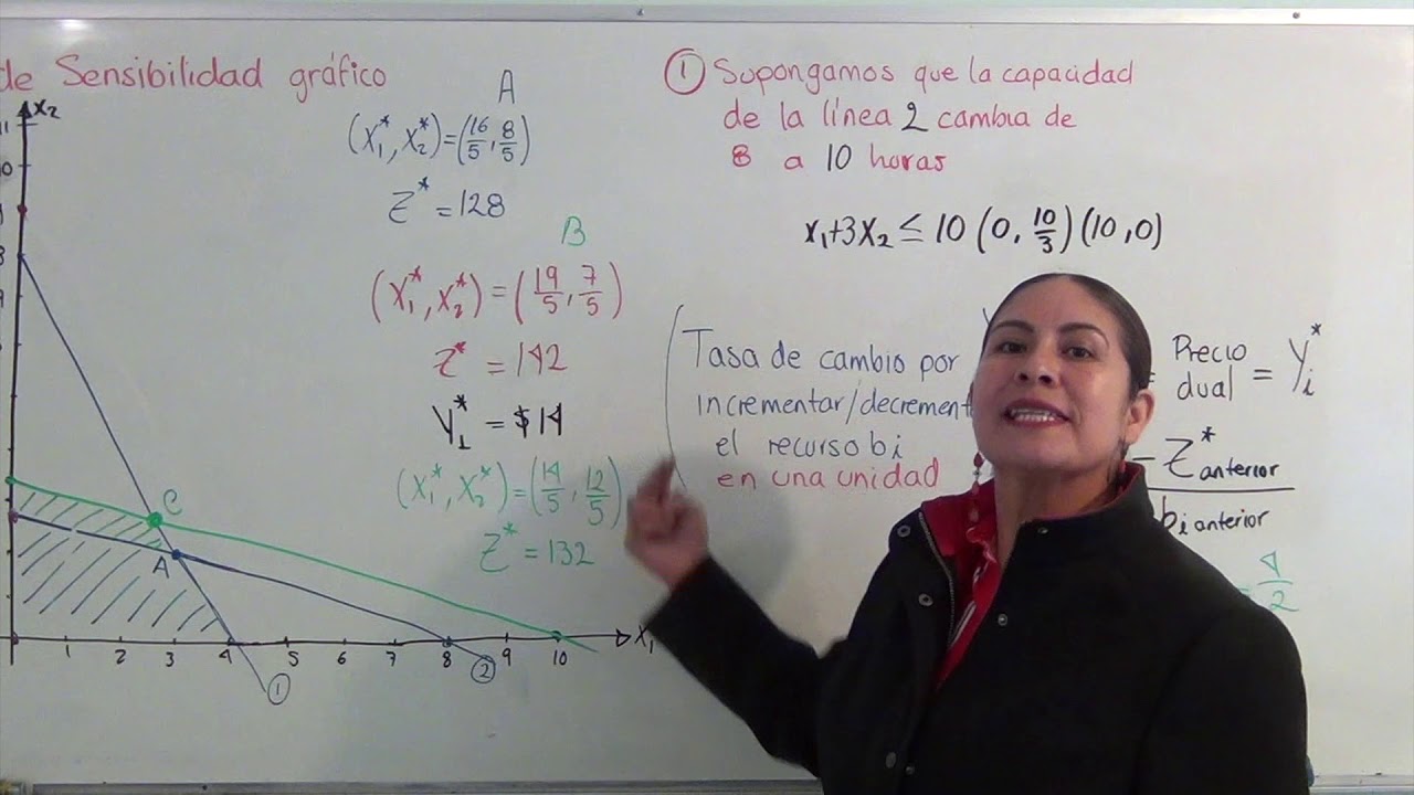 Análisis post óptimo y sensibilidad  gráfico parte 2