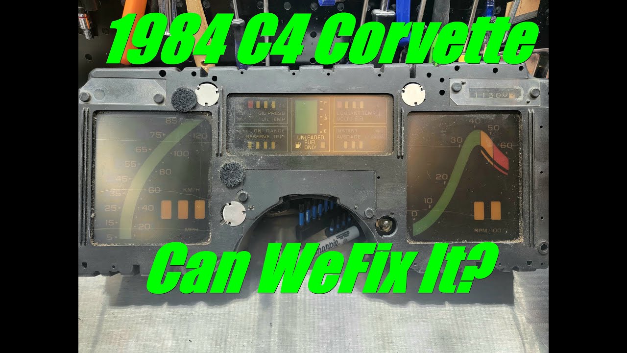 C4 Corvette 1984 to 1989 Instrument Cluster repair.  part 1 of 2.